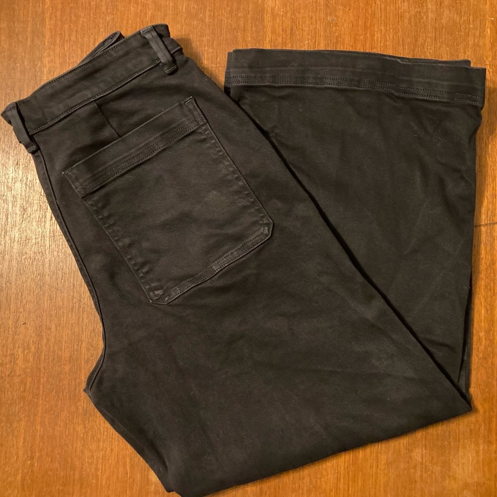 Everlane Black Wide Leg Cropped Pants 8